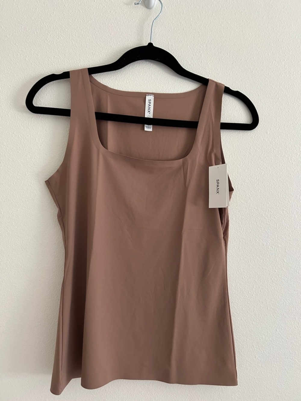 Spanx Supersmooth Essential Tank Top Shapewear Cafe Au Lait NWT Large